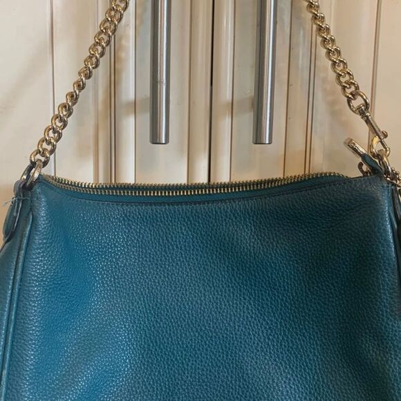 COACH  Horse & Carriage Green Handbag Purse - Picture 2 of 16